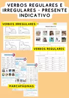 Vorschau - Arbeitsblätter - Materialpaket Presente indicativo, regulares e irregulares. - Deckblatt