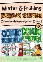 Vorschau - Arbeitsblätter - Schreibe deinen eigenen Comic! Winter & Frühling - Deckblatt