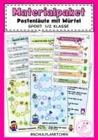 Vorschau - Arbeitsblätter - Materialpaket - Postenläufe mit Würfel (Sport Grundschule) - Deckblatt