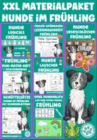 Vorschau - Arbeitsblätter - Materialpaket Frühling Schulhund Deutsch Mathe - Deckblatt