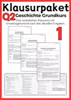 Vorschau - Klassenarbeiten - Klausurpaket 1: Q2 Geschichte Grundkurs - Deckblatt