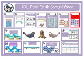 Vorschau - Poster - Wachsendes Seehund Materialpaket Seehundklasse #Klassentier - Deckblatt