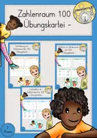 Vorschau - Arbeitsblätter - Übungskartei Zahlenraum bis 100 - Deckblatt