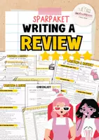 Vorschau - Arbeitsblätter - Sparpaket | Writing a review | movie review | book review | opinion Englisch - Deckblatt