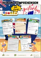 Vorschau - Arbeitsblätter - Materialpaket Australia Reading - Grade 9 - Deckblatt