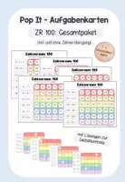 Vorschau - Fördermaterial/Inklusion - Pop-It Aufgabenkarten - ZR 100 Gesamtpaket - Deckblatt