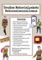 Vorschau - Arbeitsblätter - Großes Materialpaket: Nationalsozialismus (inkl. Analysematerial für Filme) - Deckblatt