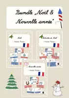 Vorschau - Poster - Französisch Vokabeln Weihnachten & Neujahr – Materialpaket mit Bild- und Wortkarten - Deckblatt
