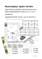 Vorschau - Spiele - Materialpaket Perfekt: Spiele, Lernkarten und Legeübung - Deckblatt