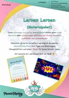 Vorschau - Stundenentwürfe - Materialpaket "Lernen lernen" 📚 - Deckblatt