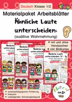 Vorschau - Arbeitsblätter - Paket: Ähnliche Laute unterscheiden (Arbeitsblätter) - Deckblatt