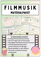 Vorschau - Arbeitsblätter - Filmmusik 🍿🎞🎶 (Materialpaket) - Deckblatt