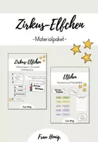 Vorschau - Präsentationen/Tafelbilder - Materialpaket Unterrichtseinheit "Zirkus-Elfchen" - Deckblatt