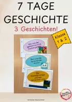 Vorschau - Arbeitsblätter - MATERIALPAKET - 7 Tage Geschichten - Deckblatt