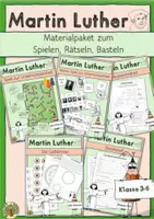 Vorschau - Arbeitsblätter - Martin Luther: Materialpaket zum Spielen, Rätseln, Basteln - Deckblatt