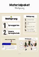 Vorschau - Stundenentwürfe - Materialpaket Weitsprung (Grundschule) - Deckblatt