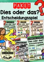 Vorschau - Spiele - Materialpaket "Dies oder das" - Entscheidungsspiel zu verschiedenen Themen und Anlässen - Deckblatt
