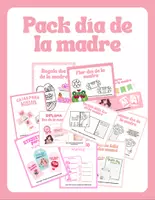 Vista previa - Hojas de trabajo - Pack / Paquete día de la madre: actividades y manualidades - Portada