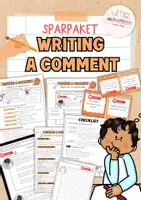 Vorschau - Arbeitsblätter - Sparpaket | Write a comment | 🖊️Writing | Opinion - Deckblatt