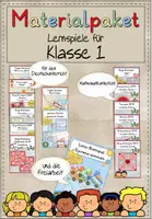 Vorschau - Spiele - wachsendes Materialpaket Lernspiele für Klasse 1 - Deckblatt