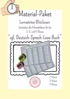 Vorschau - Arbeitsblätter - Blitzlesen_Deutsch-Sprach-Lese-Buch_Materialpaket für die 2. 3. und 4. Klasse - Deckblatt