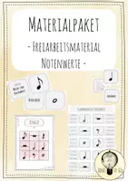 Vorschau - Spiele - Materialpaket Freiarbeitsmaterial Notenwerte - Deckblatt