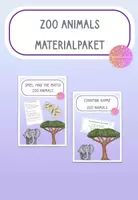 Vorschau - Arbeitsblätter - Materialpaket: Zoo Animals (Counting Rhyme + Game) - Deckblatt