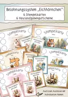 Vorschau - Bildkarten - Belohnungssystem: Stempelkarten und Hausaufgabengutscheine - Deckblatt