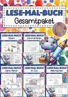 Vorschau - Arbeitsblätter - Lese-Mal-Bücher - Gesamtpaket - Deckblatt