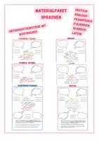 Vorschau - Arbeitsblätter - Materialpaket Sprachen Unterrichtseinstieg mit Wortwolke - Deckblatt