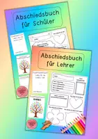 Vorschau - Arbeitsblätter - Materialpaket Abschiedsbuch für Schüler und Lehrer - Deckblatt