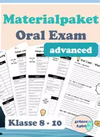 Vorschau - Arbeitsblätter - Materialpaket: Oral Exam Klasse 8,9,10 ADVANCED - Deckblatt