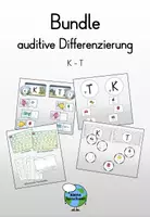 Vorschau - Arbeitsblätter - Bundle - auditive Differenzierung K -T - Deckblatt
