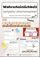Vorschau - Stundenentwürfe - Unterrichtseinheit Wahrscheinlichkeiten inkl. 2 Unterrichtsentwürfe - Deckblatt
