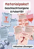 Vorschau - Arbeitsblätter - Materialpaket Geschlechtsorgane und Pubertät - Deckblatt