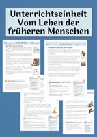 Vorschau - Arbeitsblätter - Materialpaket GESCHICHTE - Vom Leben der früheren Menschen - Deckblatt