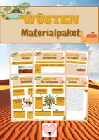 Vorschau - Arbeitsblätter - Wüsten - Deckblatt