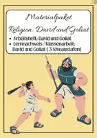 Vorschau - Stundenentwürfe - Materialpaket: David und Goliat - Deckblatt