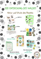 Vorschau - Stationenlernen - Den Wald entdecken: Die Natur und die Sorge um den Planeten Pack - Deckblatt