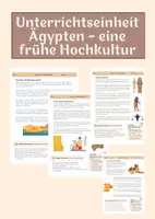 Vorschau - Arbeitsblätter - Materialpaket GESCHICHTE - Ägypten – eine frühe Hochkultur - Deckblatt