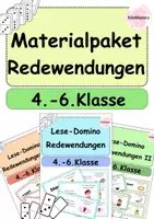 Vorschau - Spiele - Materialpaket Redewendungen Domino-Spiele - Deckblatt