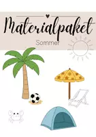 Vorschau - selbst erstellte Cliparts/Grafiken - Materialpaket Sommer Cliparts - Deckblatt