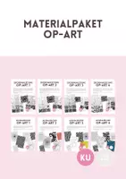 Vorschau - Mal- und Bastelvorlagen - Materialpaket OP-Art, Zeichenanleitungen und Ausmalbilder - Deckblatt