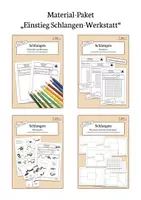 Vorschau - Arbeitsblätter - Materialpaket - Lerntheke Schlangen (Einstiegsphase) - Deckblatt