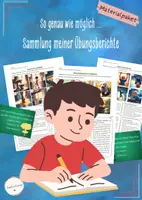Vorschau - Stundenentwürfe - wachsendes Materialpaket - Bericht schreiben (Deutsch, Klasse 5-7) - Deckblatt