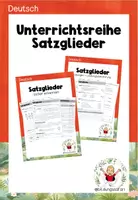 Vorschau - Arbeitsblätter - Materialpaket: Satzglieder sicher erkennen - Deckblatt