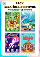 Vista previa - Unidades / Secuencias / Situaciones de Aprendizaje - PACK: Desafíos Cognitivos (128 Actividades) - Portada