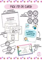 Vista previa - Hojas de trabajo - PACK DE FIN DE CURSO - Actividades, medallas, pulseras, informes y más - Portada