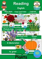 Vorschau - Unterrichtsreihen - Materialpaket - Lesen / Reading - Plants - Englisch - Deckblatt