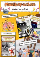Vorschau - Arbeitsblätter - Musikepochen Materialpaket - Von Mittelalter bis Moderne - Deckblatt